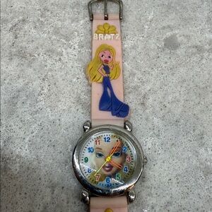 Vintage Bratz Water Resistant Pink and Silver Watch. untested